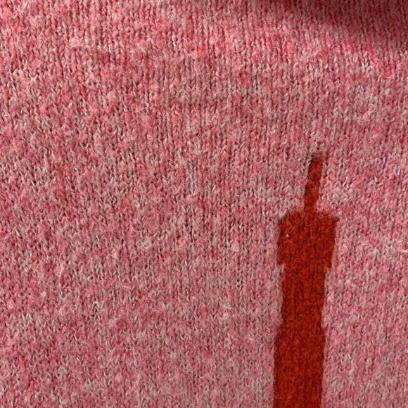 Cupcakes and Cashmere sz M Pink Eiffel Tower Knit Sweater. 1st pic for color - Picture 5 of 10